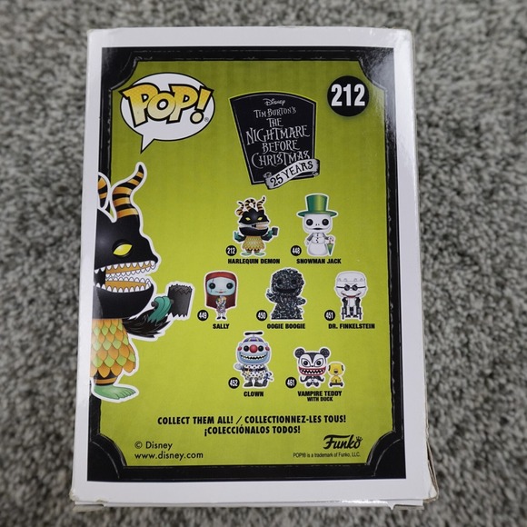 Harlequin Demon 212 Funko POP Disney Nightmare Before Christmas Vinyl Figure Toy - Picture 10 of 16